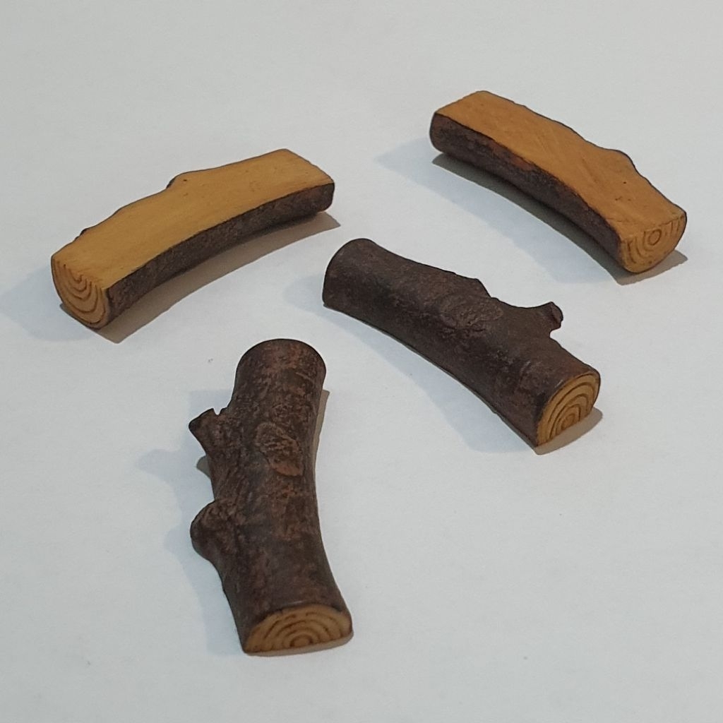 โมเดลขอนไม้จิ๋ว Miniature wood ขอนไม้เทียม ขอนไม้ประดิษฐ์ สำหรับตกแต่งสวนถาด terrarium หรือ ตกแต่งตู้ปลา