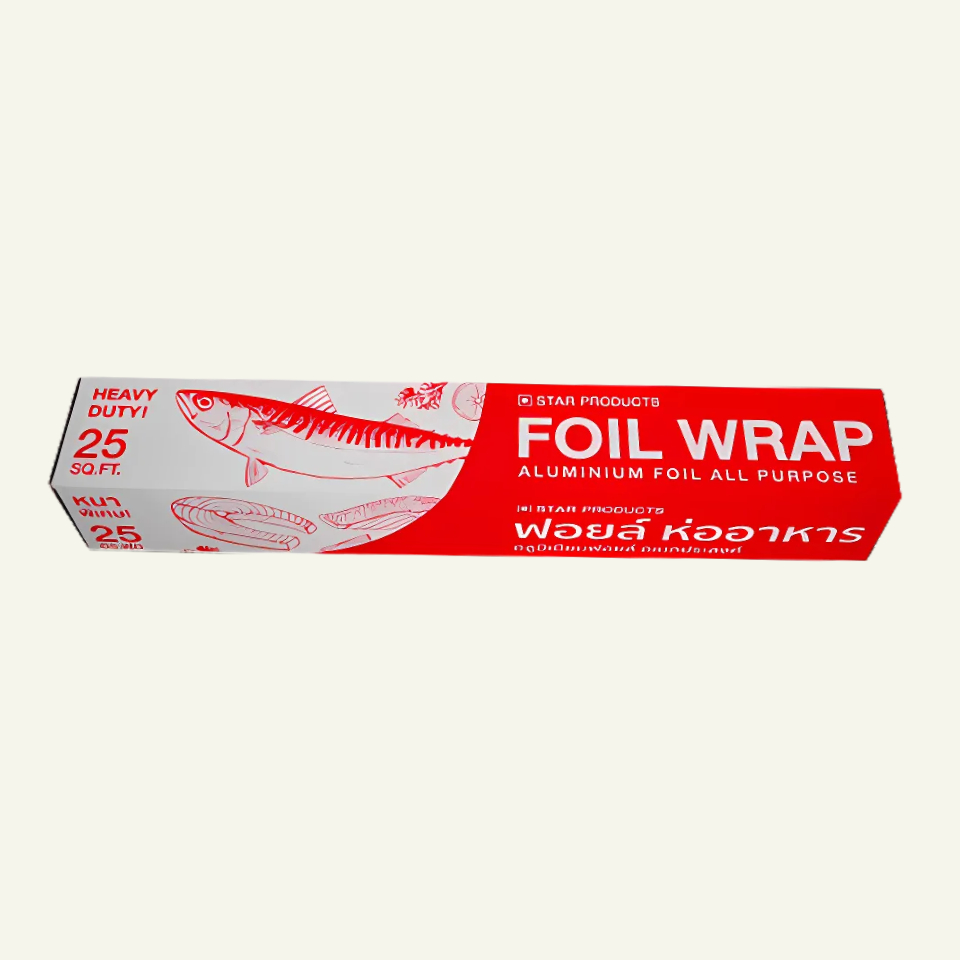 ฟอยล์ อเนกประสงค์ ห่ออาหาร Star Products 30cm x 7.5m / Aluminium Foil Wrap 30cm x 7.5m