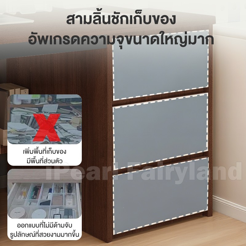 iF โต๊ะคอม 100cm โต๊ะทํางาน พร้อมชั้นวางหนังสือ โครงเหล็กแข็งเเรงทรงสูง มีลิ้นชัก มีหลายขนาด ราคา ถูกที่สุด ดีลบีเคเค แกลเลอรีภาพที่ 9