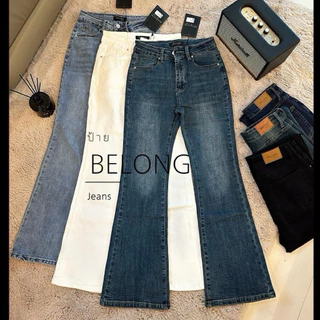 BELONG | BL501/BL502 | FLARE (แฟลร์ คลาสสิก) กางเกงยีนส์ขาม้าเอวกลาง | A55