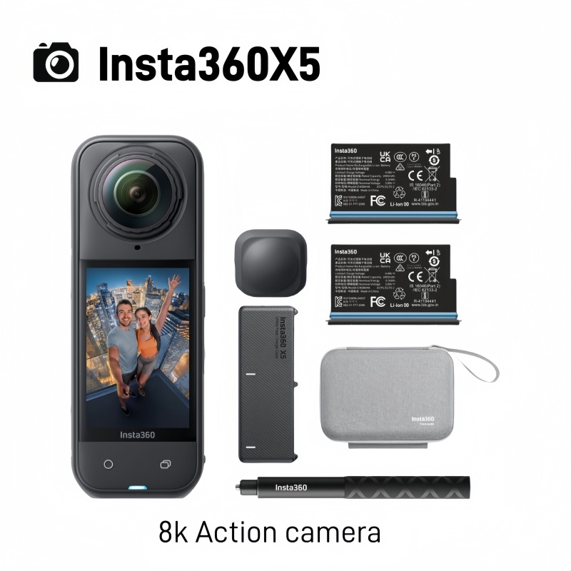 【พร้อมส่ง】Insta360 X5 8K Pocket 360 Action Camera