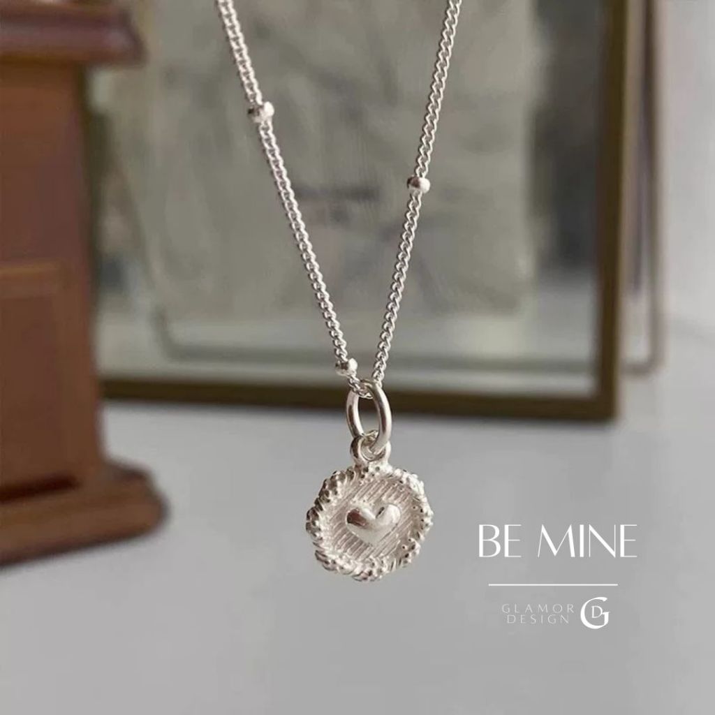 GLAMOR✨สร้อยคอเงิน Be Mine สร้อยคอเงินแท้925 สไตล์เกาหลี สร้อยคอแฟชั่น สร้อยคอรูปหัวใจ