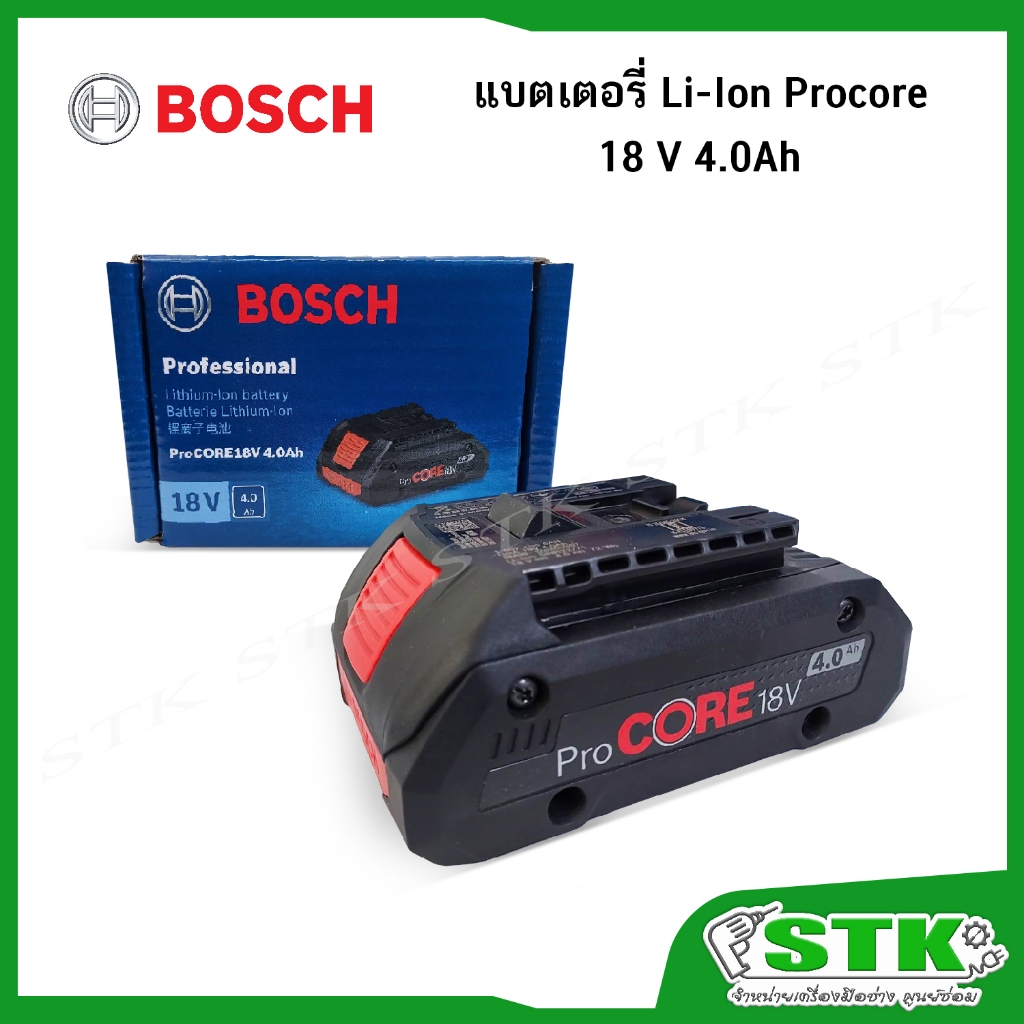 BOSCH แบตเตอรี่ LI-ION PORCORE 18V 4.0 AH(1600A028TU)