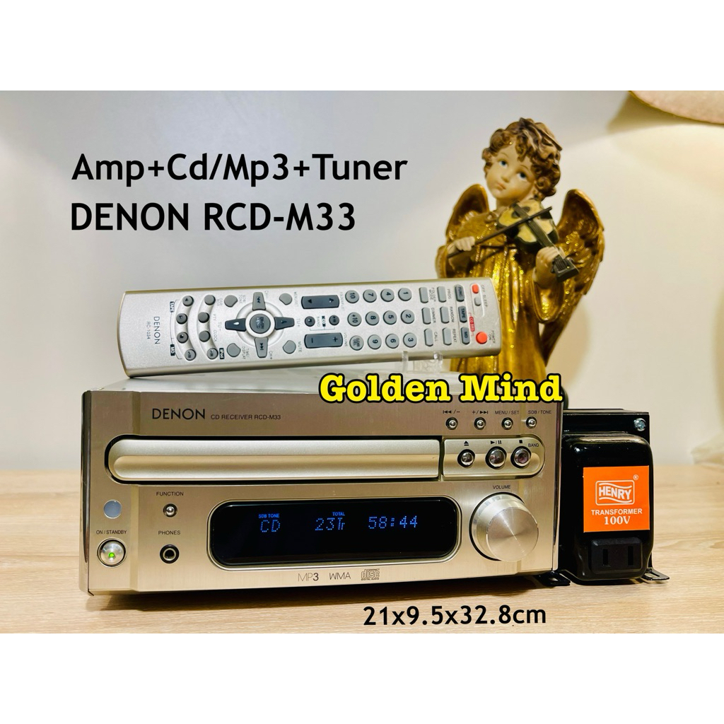 A-01-290825 DENON RCD-M33 เครื่องขยายเสียงมือสองจากประเทศญี่ปุ่น