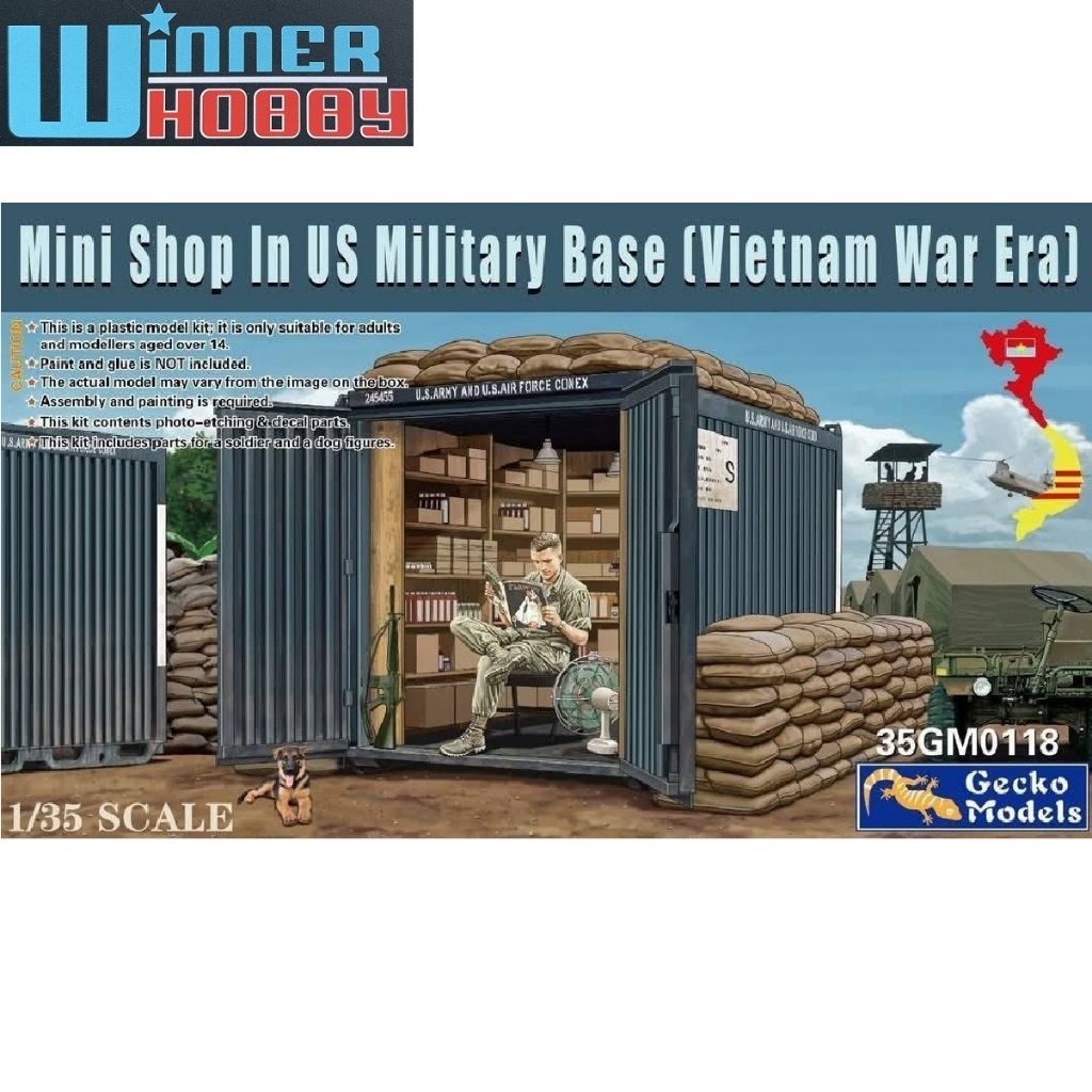 Gecko Models 35GM0118 Mini Shop in US Military Dase (Vietnam War Era) 1/35