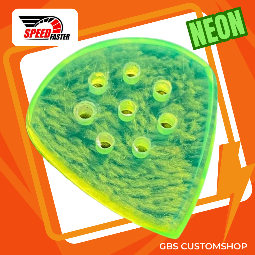 ปิ๊กกีตาร์ NEON Speed Angle สีเลมอน สะดุดตา สำหรับการดีดที่เร็วกว่า