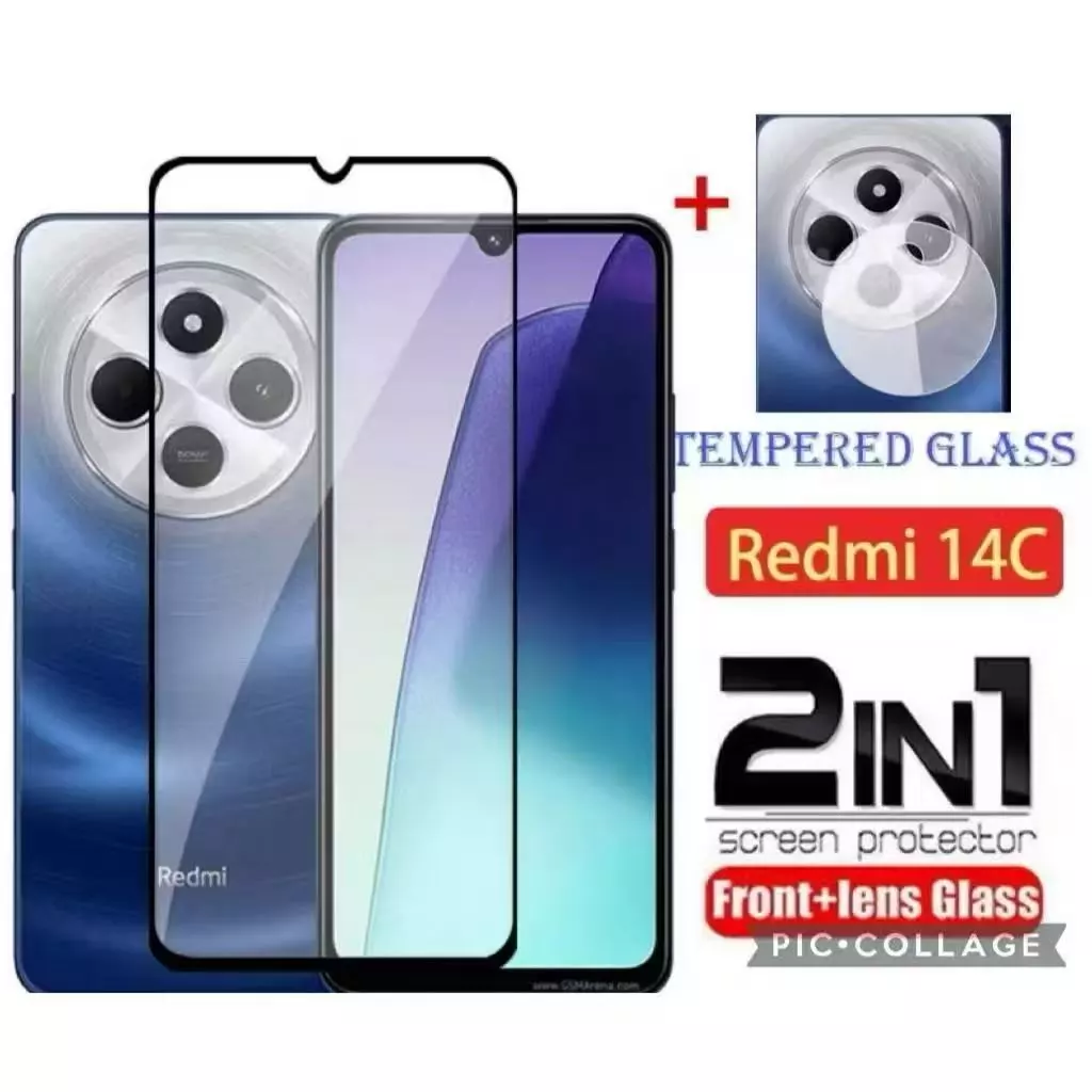 ฟิล์มกระจกนิรภัย สำหรับXiaomi Redmi 14C Poco C75 C71 C65 C61 M6 Redmi A5 A3 A1 A2 A1plus A2plus Redmi 13C 13 13X เต็มจอ