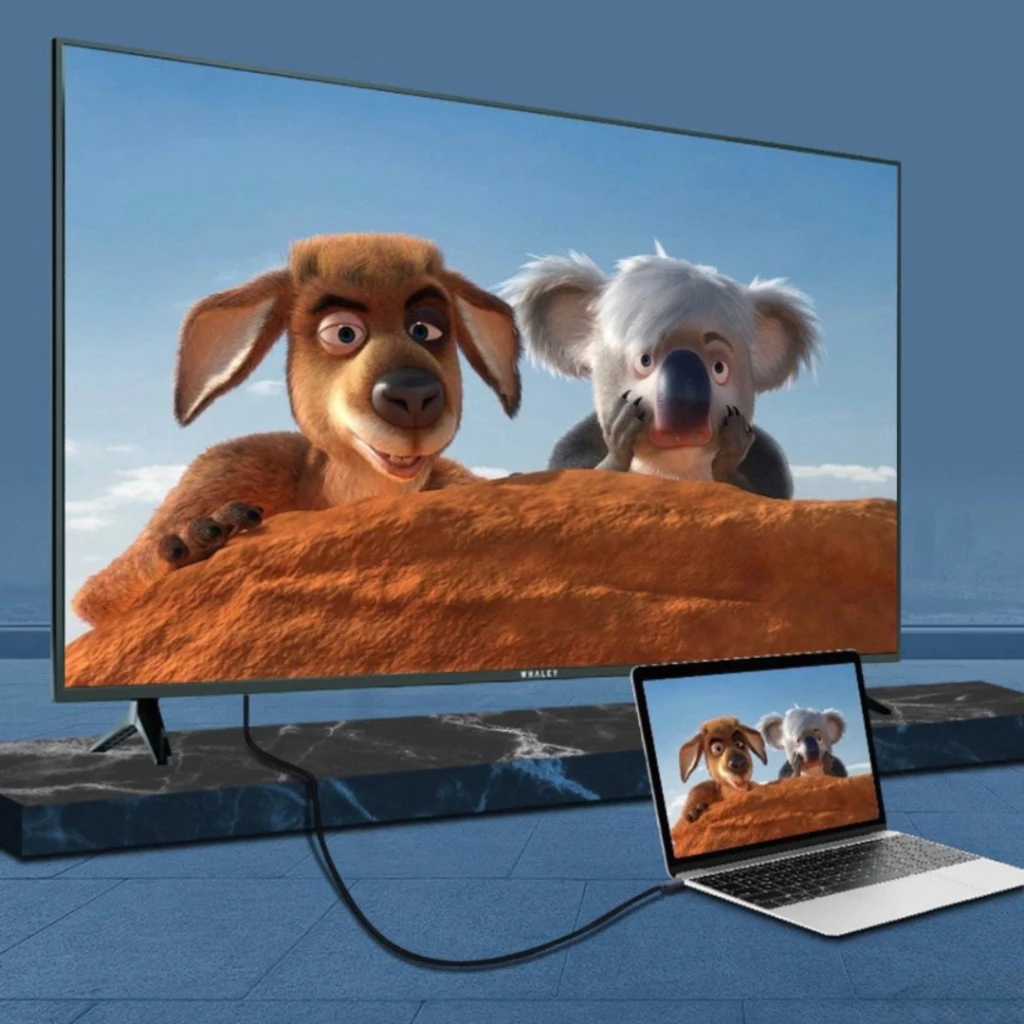 สาย USB C เป็น HDMI 4K @ 60hz/30hz สาย Type-C ถึง HDMI สายเคเบิลอะแดปเตอร์ความเร็วสูงพิเศษสําหรับแท็บเล็ตสมาร์ทโฟน thumbnail 5