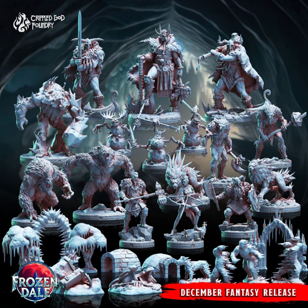Frozen Dale : Collection : Miniature Resin โมเดลบอร์ดเกม ผลิตตามสั่ง DnD Class
