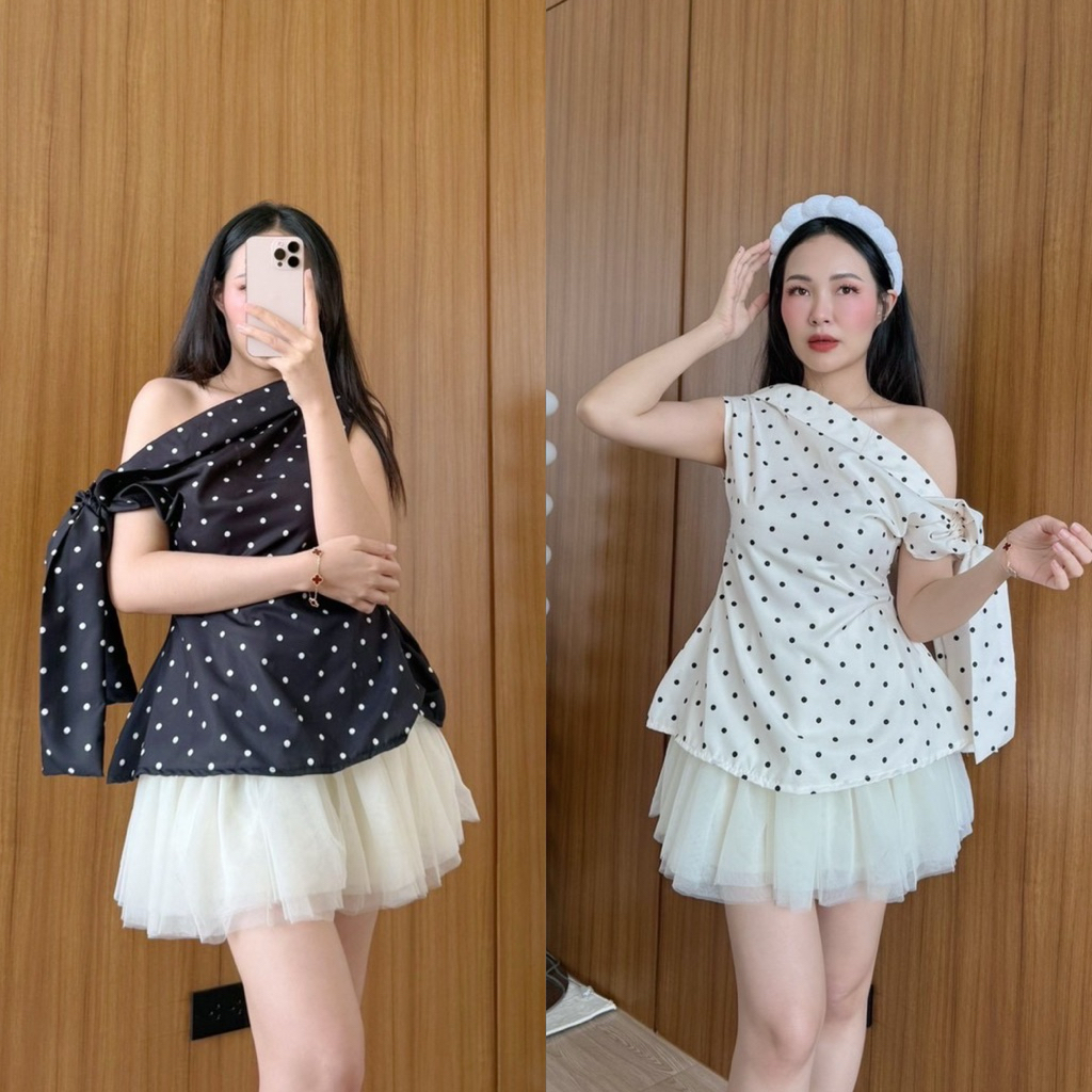 Teera❤️พร้อมส่ง✨2ชิ้น‼️เสื้อผูกไหล่+กระโปรง💕🌸 เซ็ตน่ารักสุดคุ้ม มีซับในครบ✨เสื้อผ้าไหมหรูหรา กระโปรงผ้าตาข่ายมุ้ง🍰