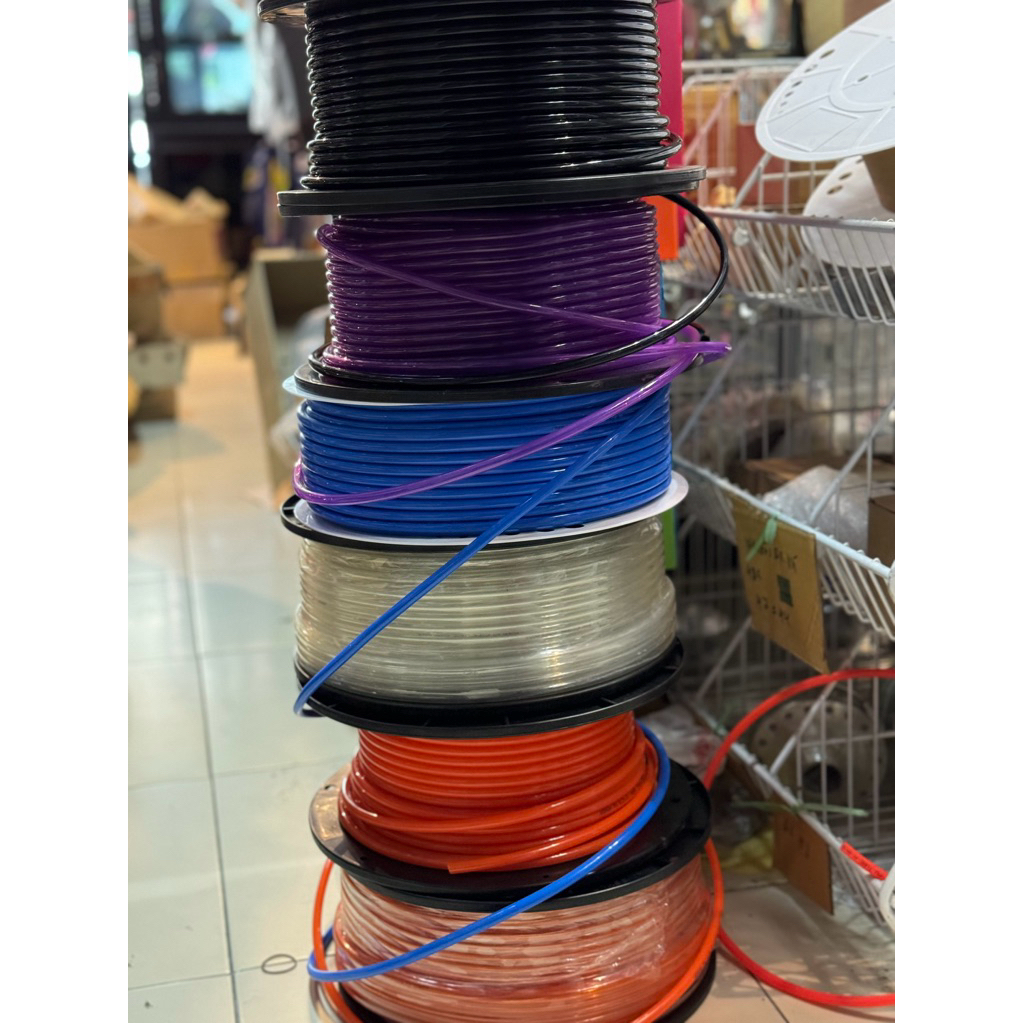 สายแรงดัน 8mm ทนน้ำมันได้ E85 E20 ได้ ใส่รถหัวฉีดได้ รูใน5มม สายระบาย  มี5สี 1.ดำ 2.ใส 3.ม่วง 4.น้ำเงิน 5.ส้ม 6.แดงใส