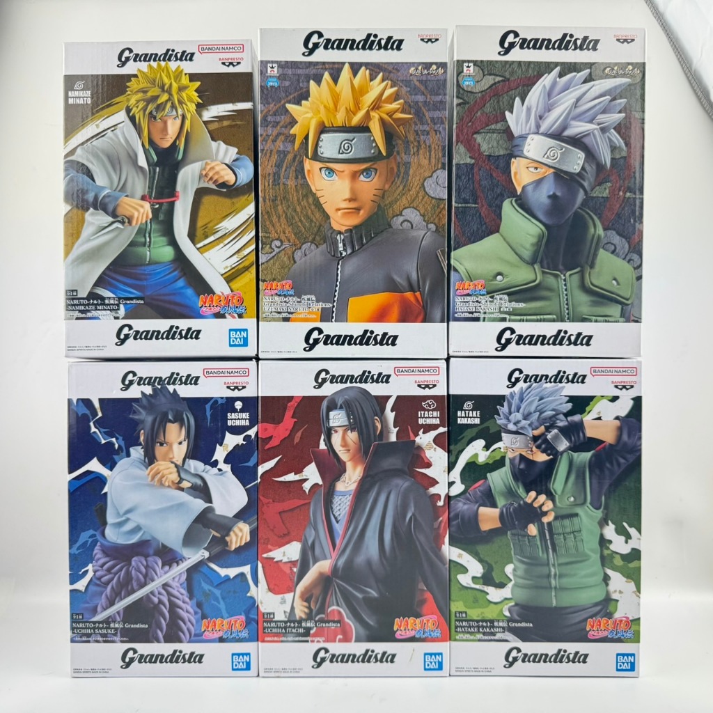 ของแท้ NARUTO Shippuden Grandista - Naruto - Sasuke - Itachi - Kakashi - Minato BANPRESTO