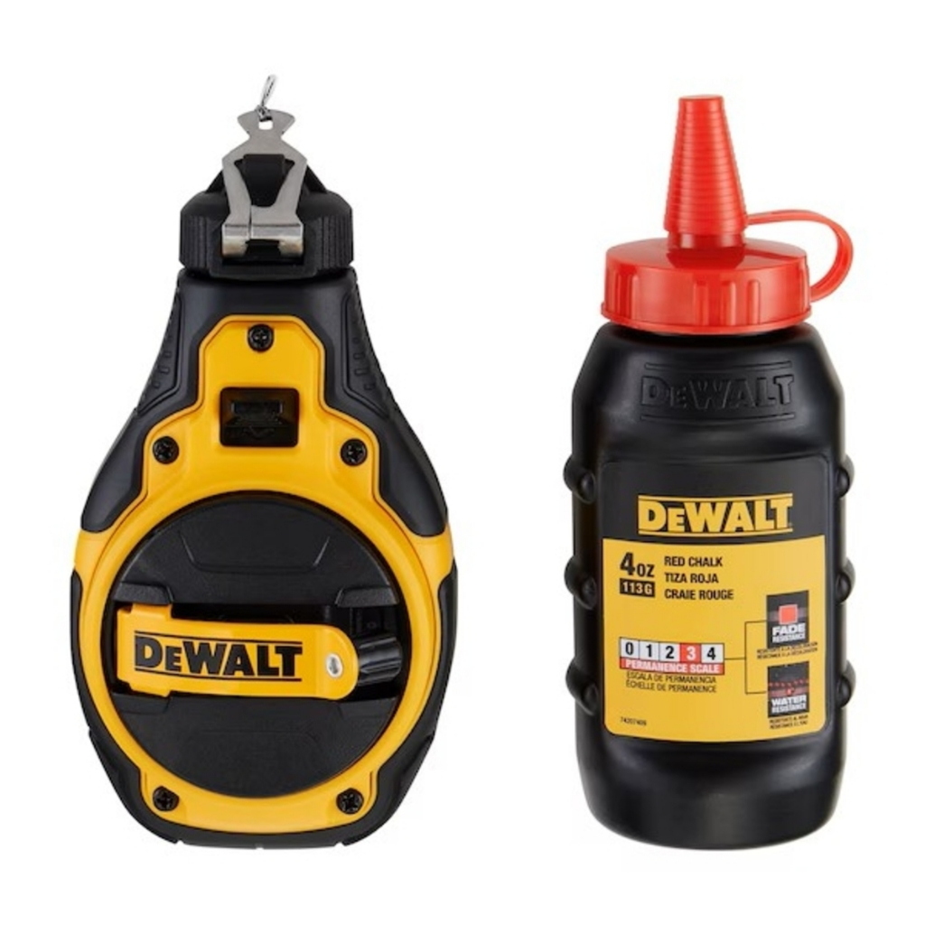 DEWALTชุดบักเต้าตีเส้น 💥รุ่นใหม่ล่าสุด💥 DWHT48333RC แบบวัสดุผสม (สีแดง) ของแท้100%