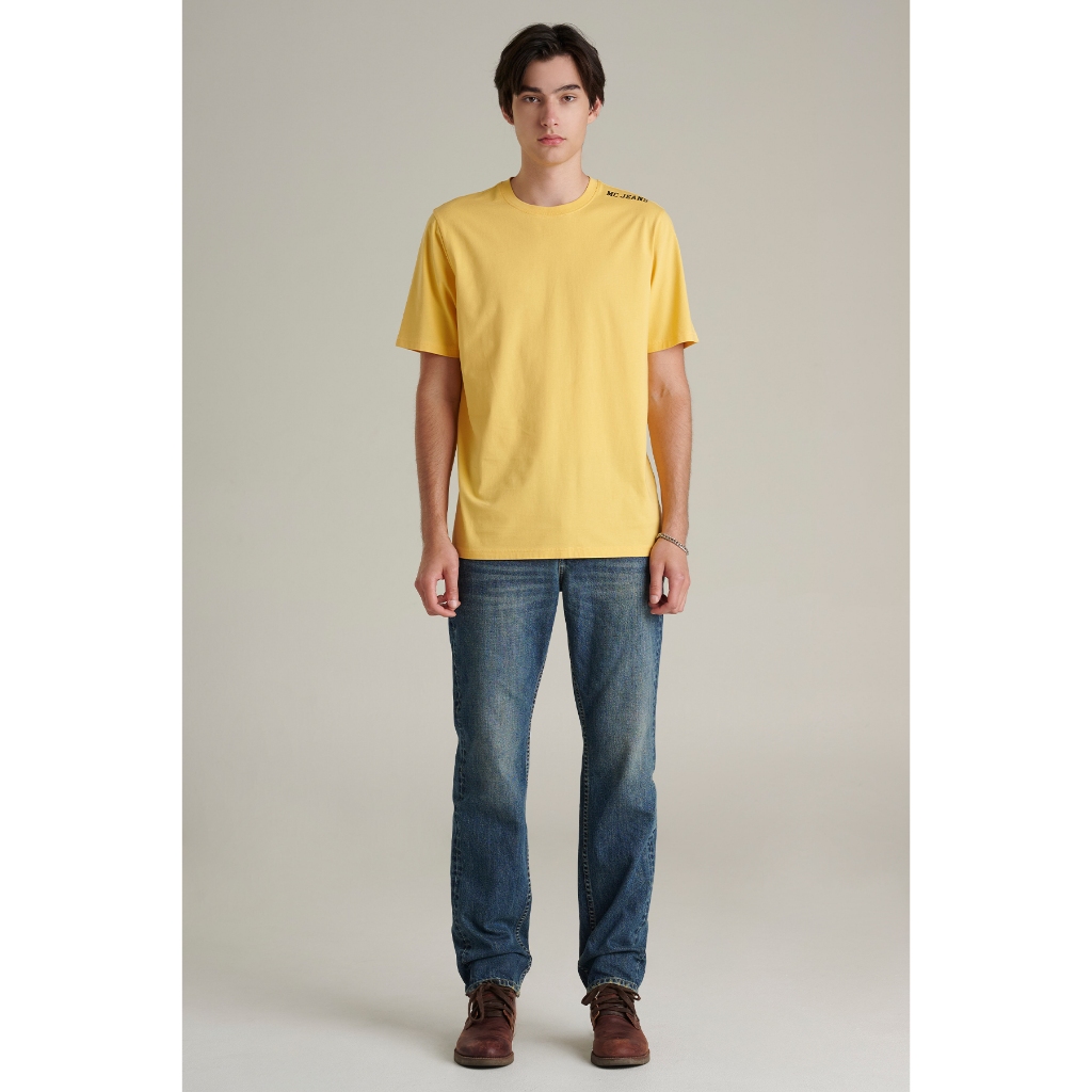 Mc JEANS เสื้อยืดแขนสั้นผู้ชาย คอกลม MTTZA20 ทรง Regular fit เนื้อผ้า 100% COTTON เนื้อผ้านุ่มลื่น
