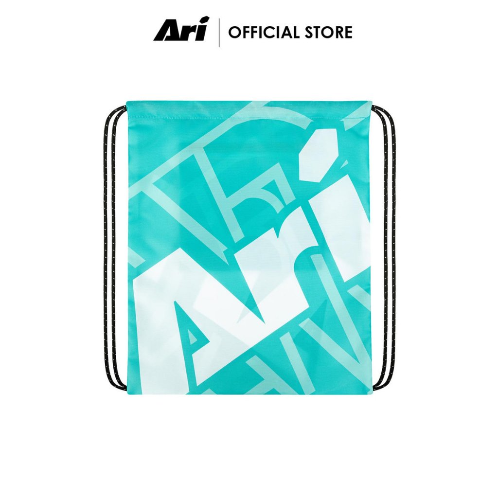 ARI ESSENTIAL URBAN TYPO GYMSACK – GREEN (AHW1653-08) กระเป๋ายิมแซค อาริ URBAN TYPO สีเขียว