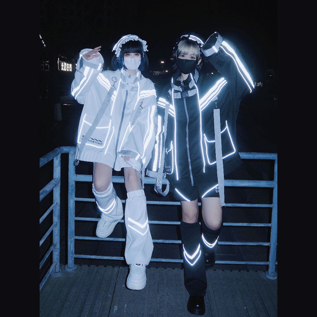​(สอบถามก่อนสั่งซื้อ) แบรนด์ #BugStarting ชุดสไตล์ญี่ปุ่น Tenshi / Cyberpunk ใส่ได้ทั้งผู้ชายผู้หญิง (1TCS204)