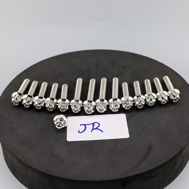 น็อตแคร้งเครื่อง JR 15 ตัว (เจอาร์)(เฟืองเลส) น็อตสแตนเลสแท้ สำหรับมอเตอร์ไซค์ #SFshop