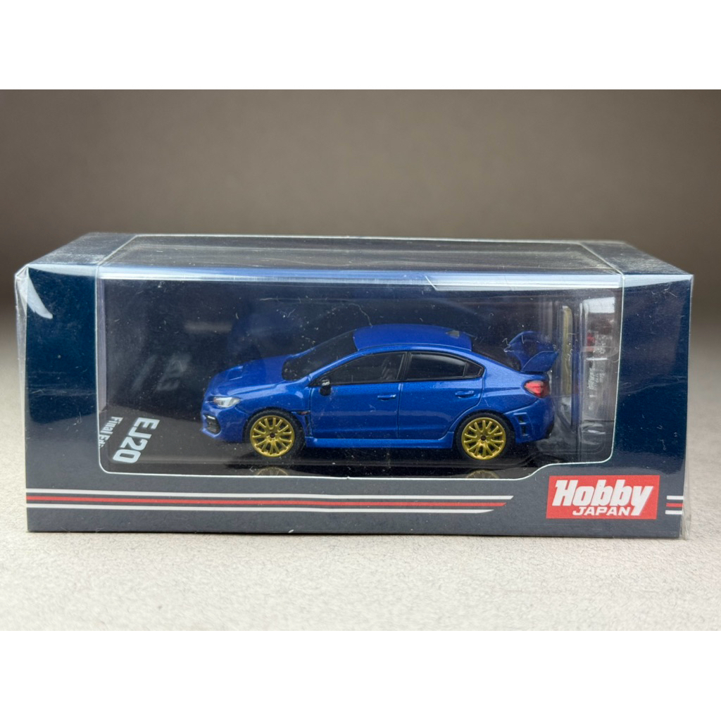 🔹Subaru WRX EJ20 Final Edition Full Package W/ Engine Display WR Blue Pearl HJ642021FBL Scale 1:64 ย