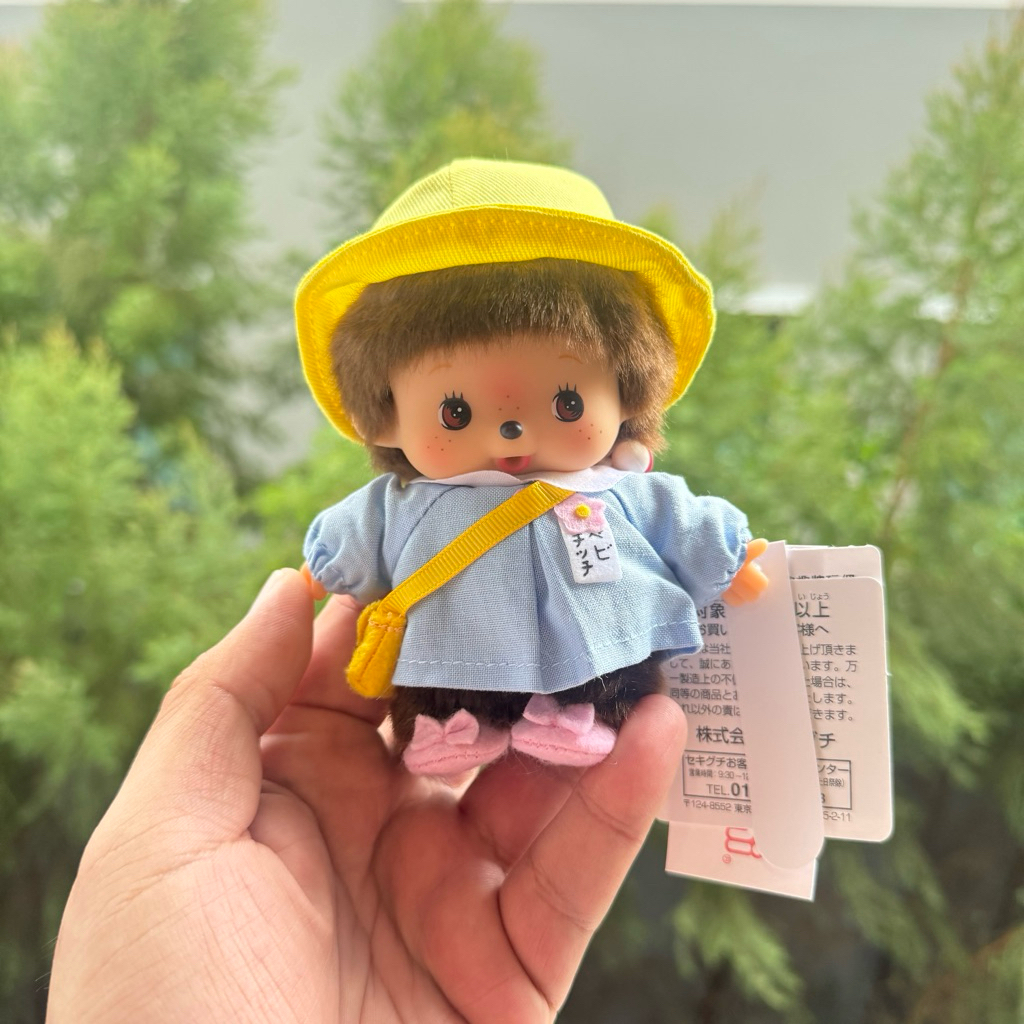 (พร้อมส่ง💥)Bebichhichiตุ๊กตาและพวงกุญแจนักเรียนหมวกเหลืองสุดน่ารักของแท้100%