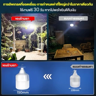 EEKOO🔥ซื้อ1 แถม1🔥ไฟโซล่าเซลล์ โซล่าเซลล์ 80000W หลอดไฟโซล่าเซลล์ ไฟฉุกเฉิน ไลท์แสงสีขาวกันน้ำ กันฝุ่นละออง ชาร์จไฟอัตโนม