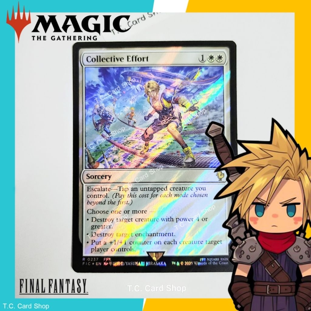 Collective Effort (Surge Foil) R0237 FFX (Goldstamp) - Final Fantasy - Magic the Gathering (MTG) (FIC)
