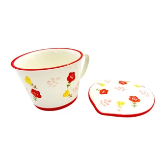 Color Kit ชามมีหู+ฝา PORCELAIN 7" เซรามิก