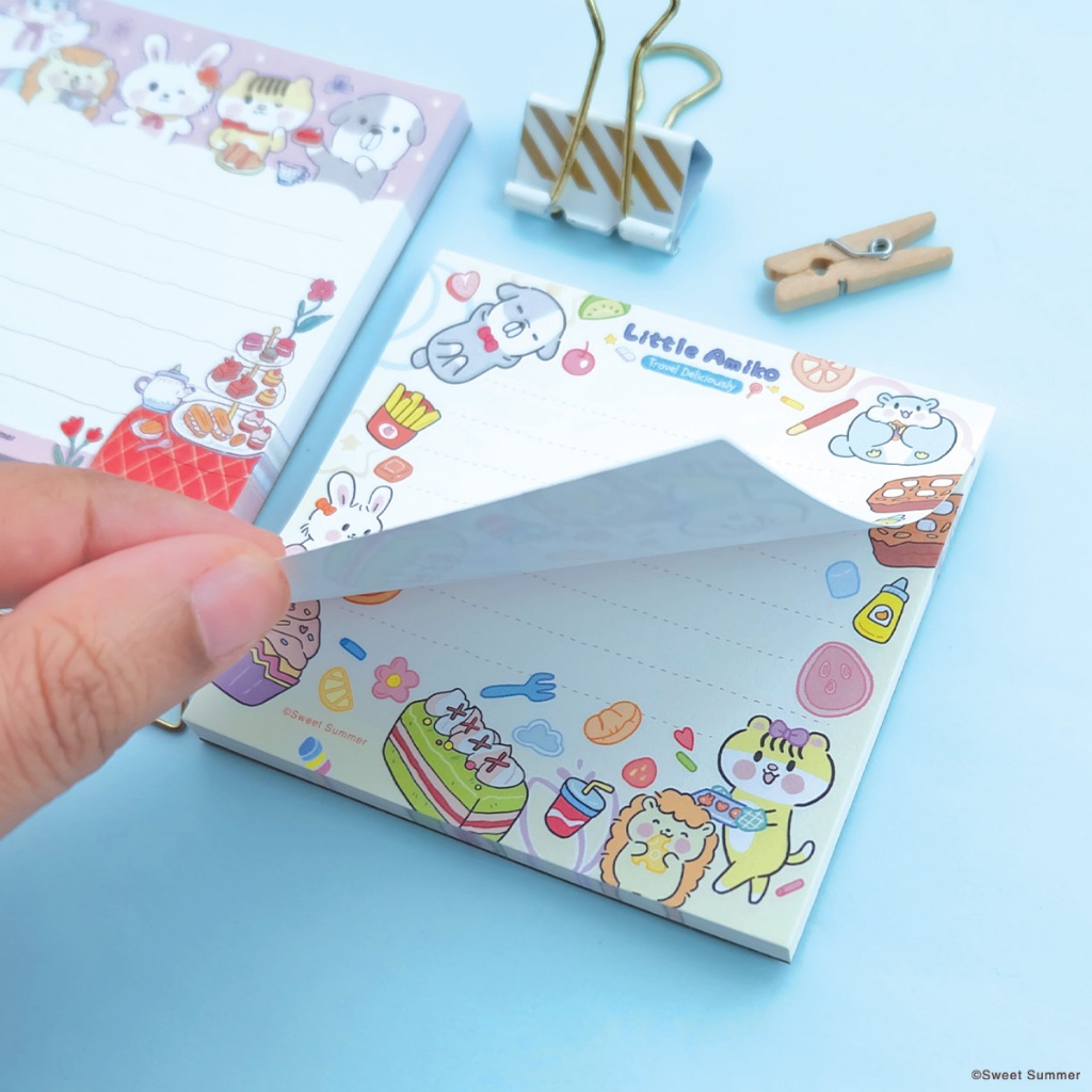 สวีทซัมเมอร์ : กระดาษก้อน Memo NP2512 : ลาย Little Amiko : มีให้เลือกทั้งหมด 5 ลาย
