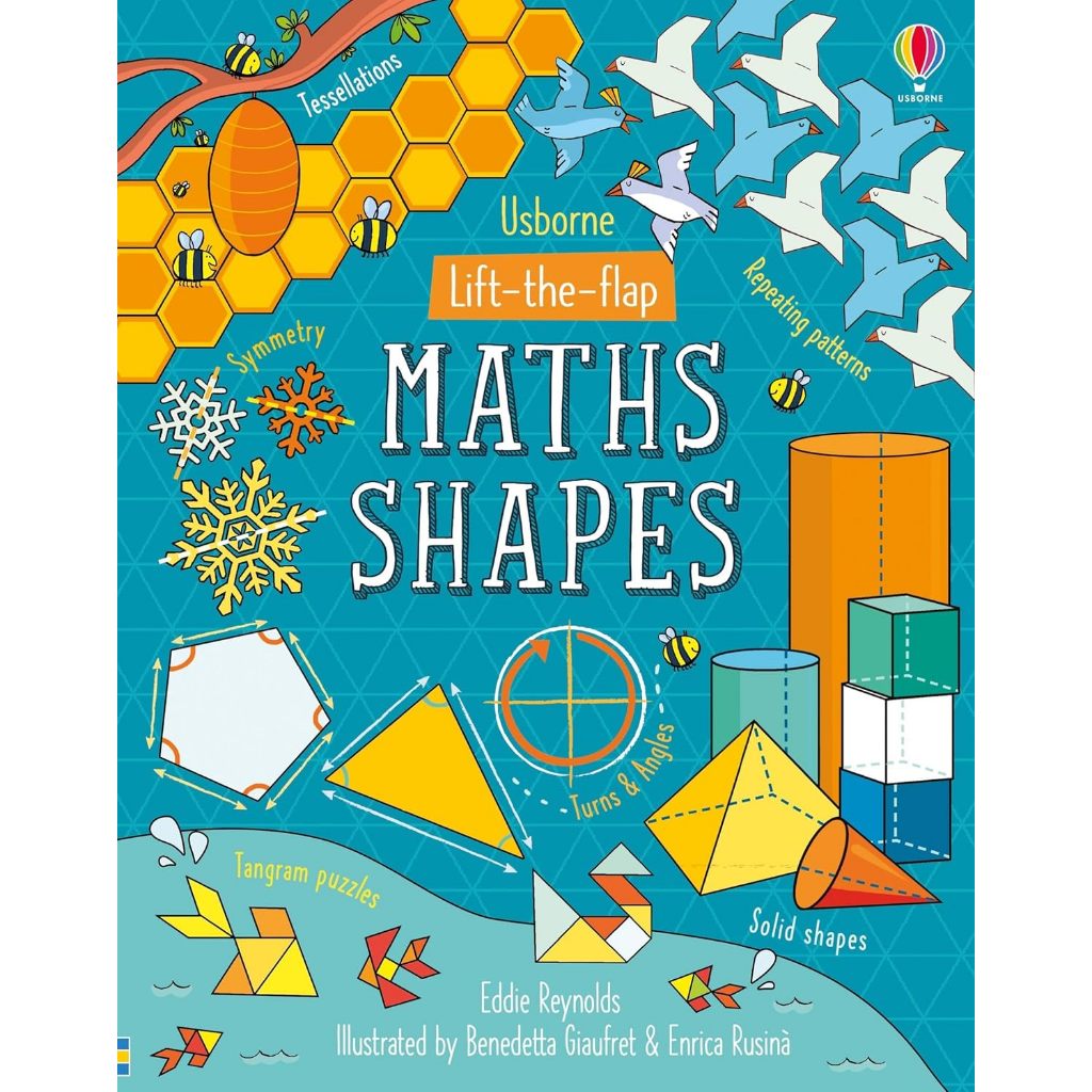 DKTODAY หนังสือ USBORNE LIFT-THE-FLAP MATHS SHAPES (AGE 6+)
