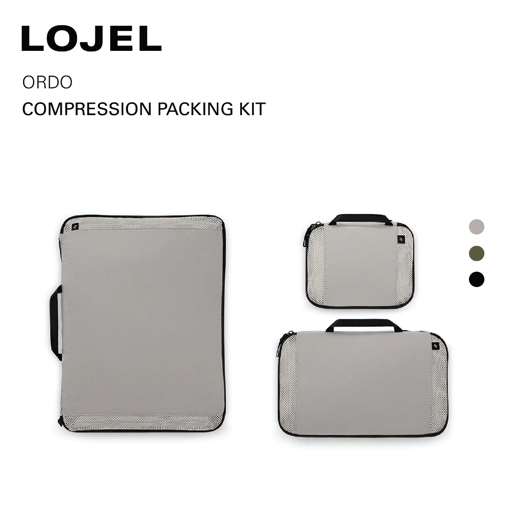 LOJEL Ordo - Compression Packing Kit ชุดจัดกระเป๋าเดินทาง Set 3 ใบ อุปกรณ์เสริมสำหรับเดินทาง