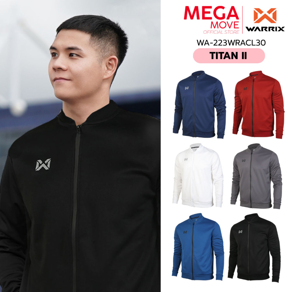 WARRIX เสื้อวอร์ม ผ้าวอร์ม TITAN II WARM JACKET 223WRACL30