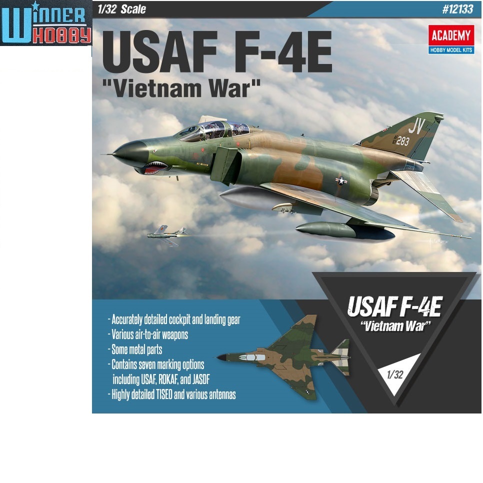 Academy 12133 USAF F-4E Vietnam War scale 1/32