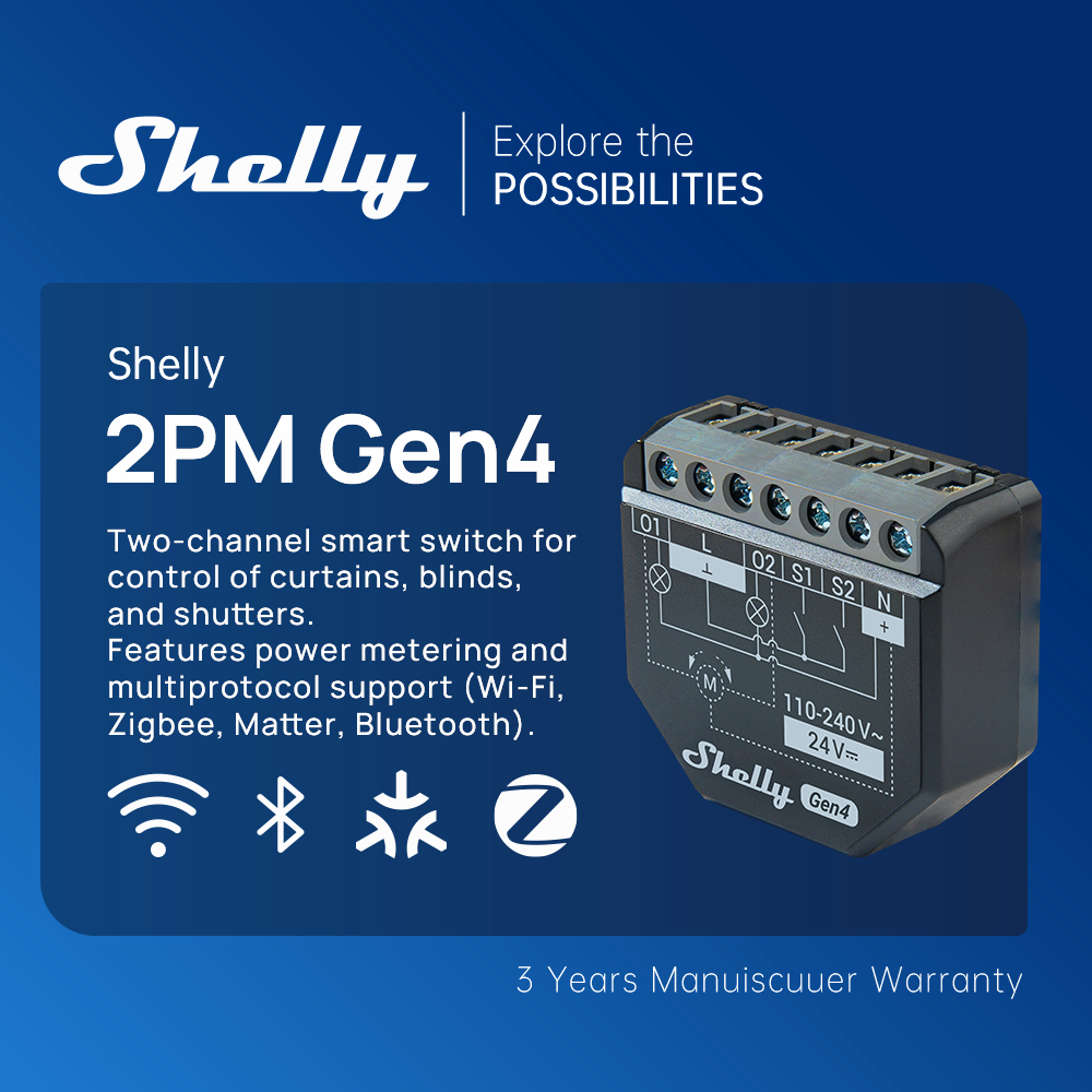 Shelly 2PM Gen4 Matt