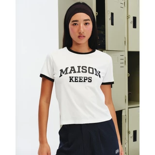 maison KEEPS | The Ringer College Logo Tee | เสื้อยืด สกรีนโลโก้ College