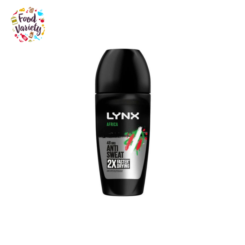 Lynx Africa Anti-Perspirant Roll On 50ml ลิงซ์ แอฟริกา โรลออนระงับเหงื่อ 50 มล.