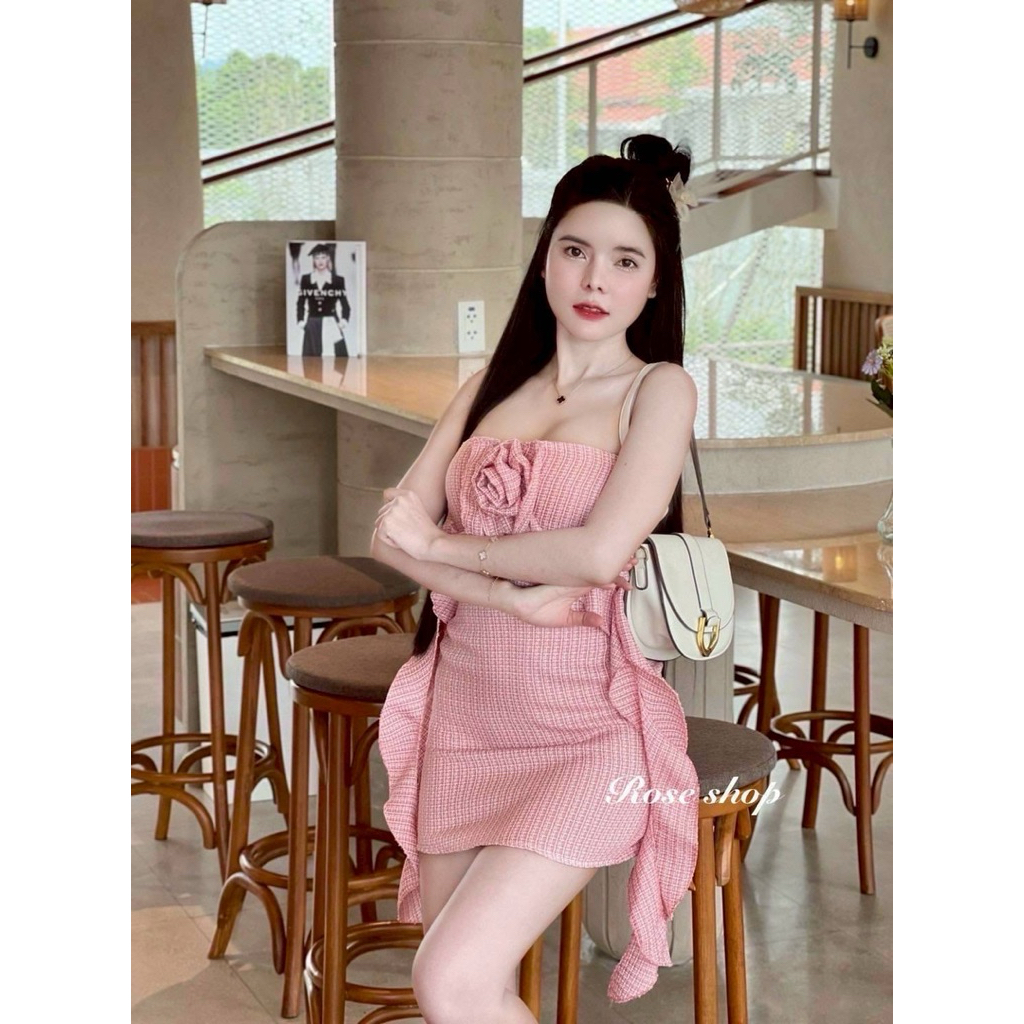 เซท2 ชิ้นผ้าทวิสทั้งชุด รุ่นแมงกะพรุน  เกาะอกเสริมฟองน้ำ มาพร้อมกระโปรงทรง A สวยแพงมาก ราคา ถูกที่สุด ดีลบีเคเค แกลเลอรีภาพที่ 4