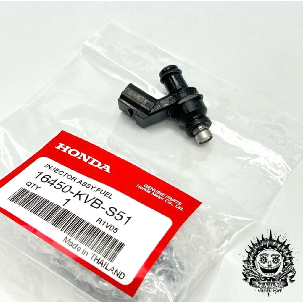 หัวฉีด KVB Honda W.110i ปี11-20,Dreamปี11,Supercubปี13-21,W.125iปี12-20,Zoomer-xปี12-19,Spacy-i แท้เบิกศูนย์Honda 6รู E