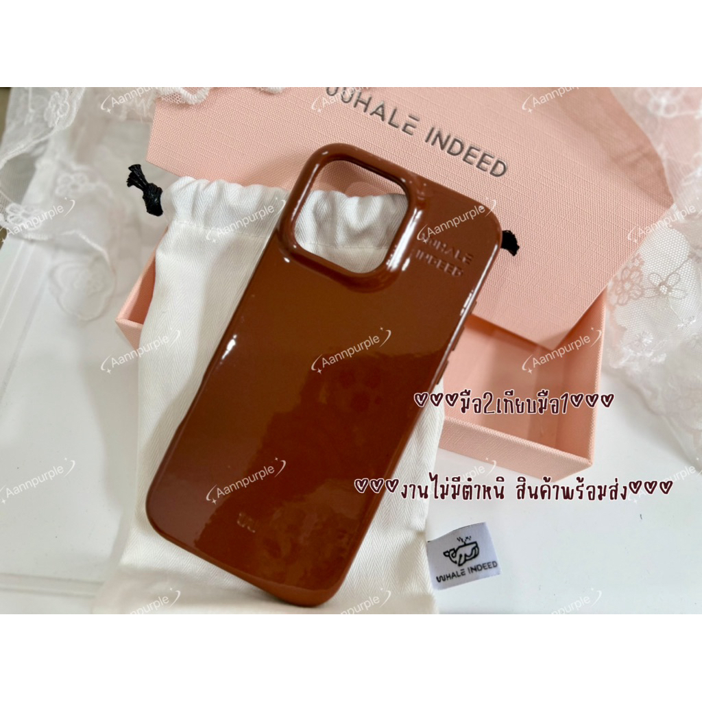 ใช้โค้ดลดเยอะ‼️ (สินค้ามือ✌️แท้💯) รุ่น16PM Whale Indeed Hagen Case หนังแก้ว สี🤎Chocolate