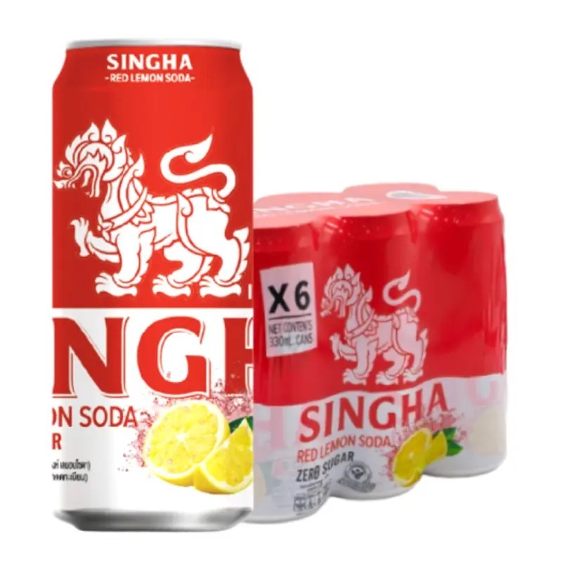 สิงห์ เรดเลมอนโซดา 330 มล. x 6 มีจัดส่งแบบ express delivery ได้รับของภายในวัน