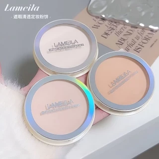 L484 Lamiela แป้งอัดแข็ง เนื้อแมท พร้อมพัฟ ปกปิดเนียน คุมมันยาวนาน บางเบา กันน้ำ ติดทน