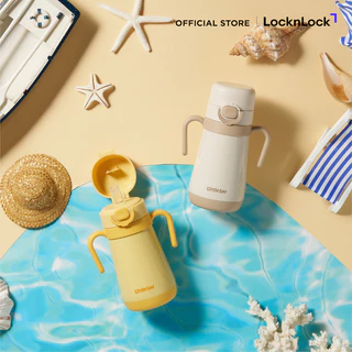 LocknLock กระติกน้ำ Little LUV One Touch STS Straw Cup ความจุ 300 ml. รุ่น LHC916