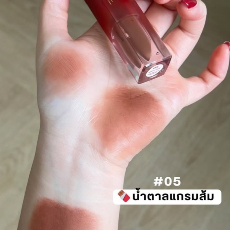 แท่งสุดท้ายสีในตำนานเบอร์ 05 ลิปแมทกำมะหยี่ Jolie U Lipstick Velvet Matte Smooth Nude 4g ขนาดจริง