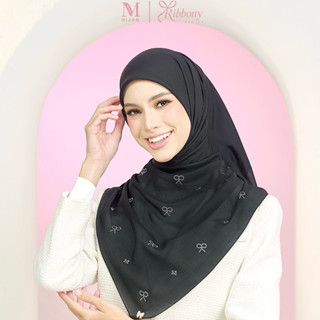 พร้อมส่ง ผ้าคลุม MINAZ Hijab ผ้าคลุมสีพื้นติดเพชร มีหมุด รุ่…