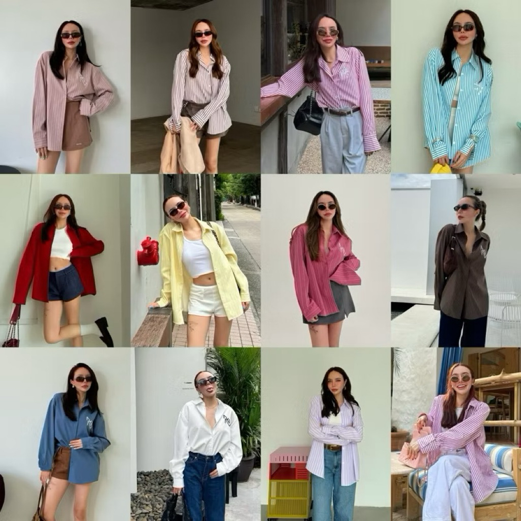 🌷ส่งต่อเสื้อเชิ้ต NPV BASIC SHIRT (New in pack)