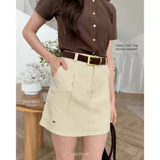 Demi Skort 🥐 กางเกงกระโปรง ผ้าหนาคุณภาพดี ความยาวสุภาพ ไม่สั้นจนเกินไป กางเกงทำงาน