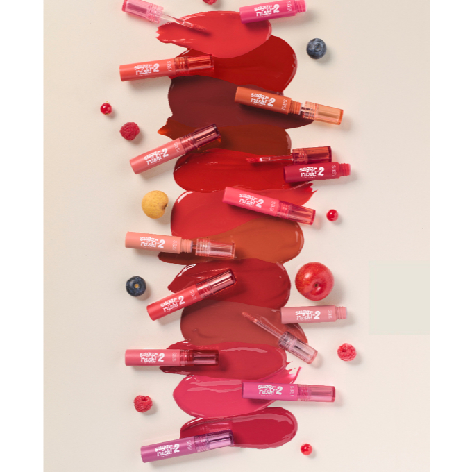 SASI Sugar Rush Lip Tint Vol.2(2g) ศศิ ชูการ์ รัช ลิป ทินท์ วอลลุ่ม ทู (2ก.)ลิปทินท์เนื้อน้ำ สีสวยชัด ชุ่มฉ่ำ สดใสทุกวัน ราคา ถูกที่สุด ดีลบีเคเค แกลเลอรีภาพที่ 2