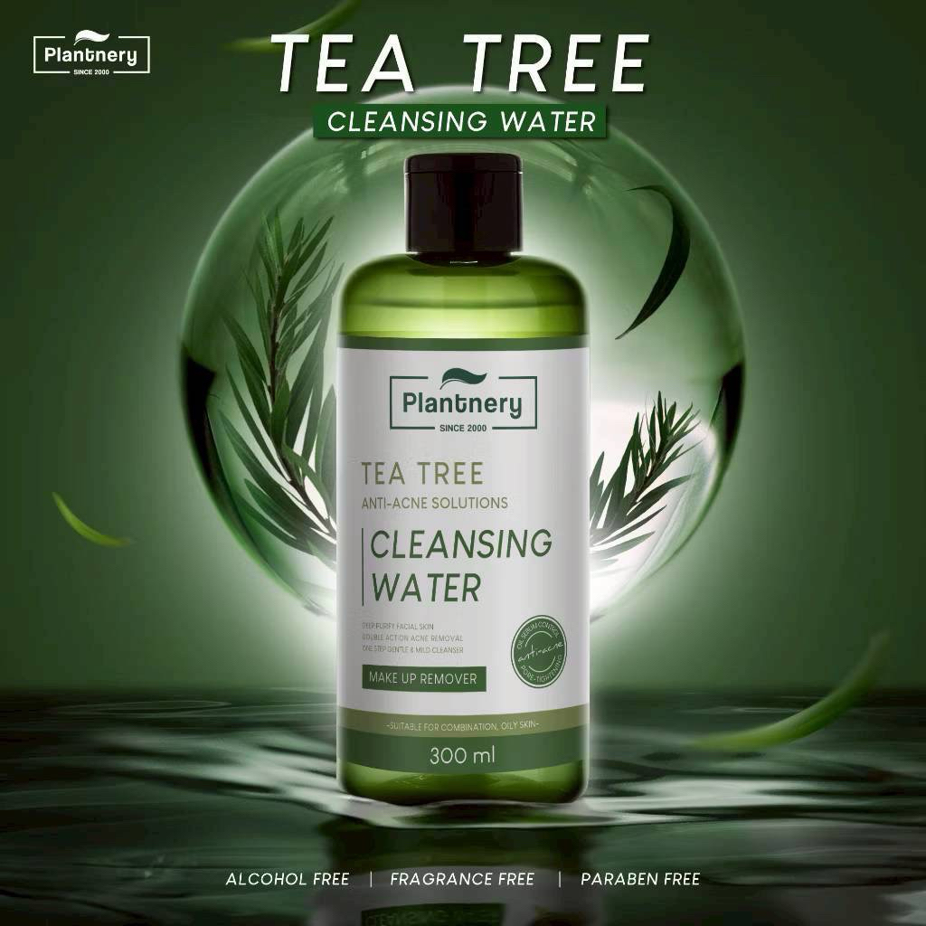 Plantnery Tea Tree First Cleansing Water 300 ml คลีนซิ่ง ทีทรี