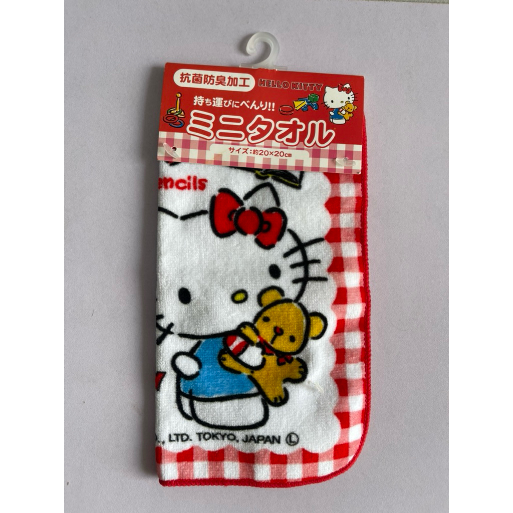 ผ้าเช็ดหน้า Kitty sanrio japan เเท้