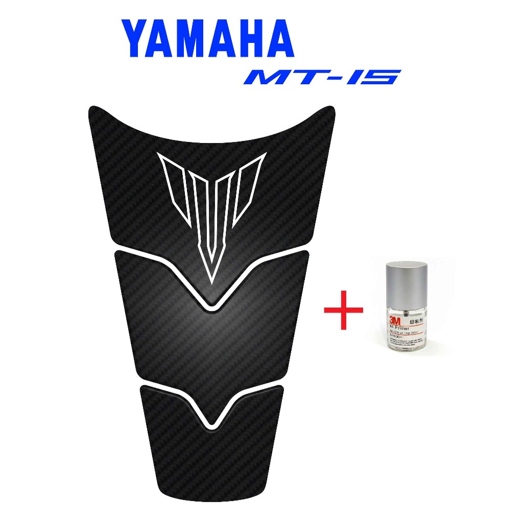 กันรอยถัง MT-15 - Logoสีขาว + Primer 94  #กันรอยmt15 #ของแต่งmt15 #mt15 #กันรอยถังmt15 #yamahamt15 #