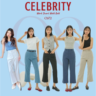 CelebrityStyle CB72-PANTS กางเกงเอวสูงทรงกระบอก ทรงนี้ใส่แล้…