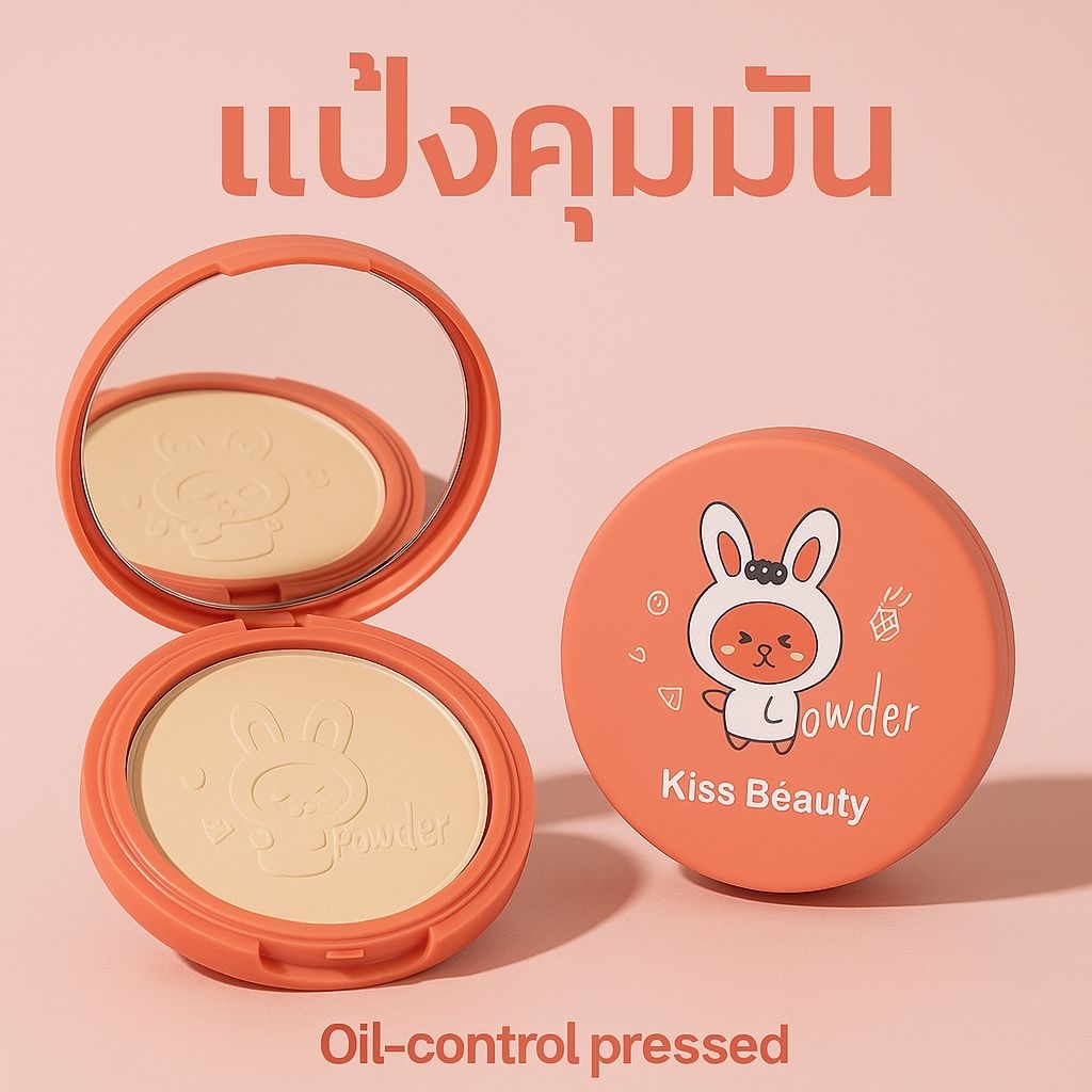 แป้งกระต่ายคุมมัน คิสบิวตี้ เบอร์ 01